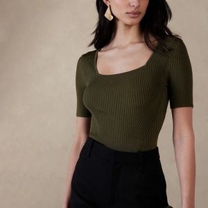 Banana Republic Hayden Square Neck Top